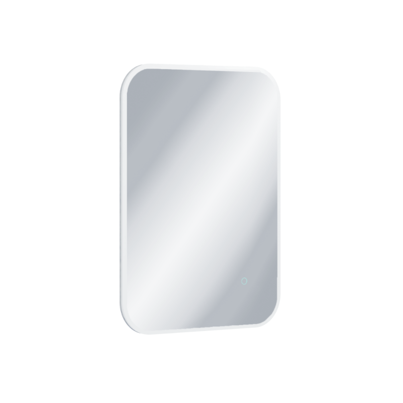 Lumiro lustro łazienkowe 80x60 cm prostokątne, oświetlenie LED mata grzewcza, rama akrylowa