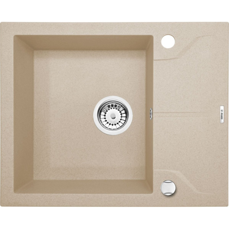 Stylowy Zlewozmywak Andante: Kompaktowy z Krótkim Ociekaczem - Idealny do Każdej Kuchni!