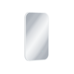 Lumiro lustro łazienkowe 80x50 cm prostokątne, oświetlenie LED mata grzewcza, rama akrylowa