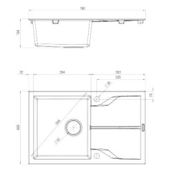 Zlewozmywak Andante Plus – 1-komorowy z ociekaczem, styl i funkcjonalność w jednym