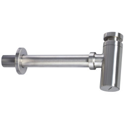 Elegancki Syfon Okrągły do Umywalki ze Stali – Łatwe Czyszczenie, Butelkowy Design