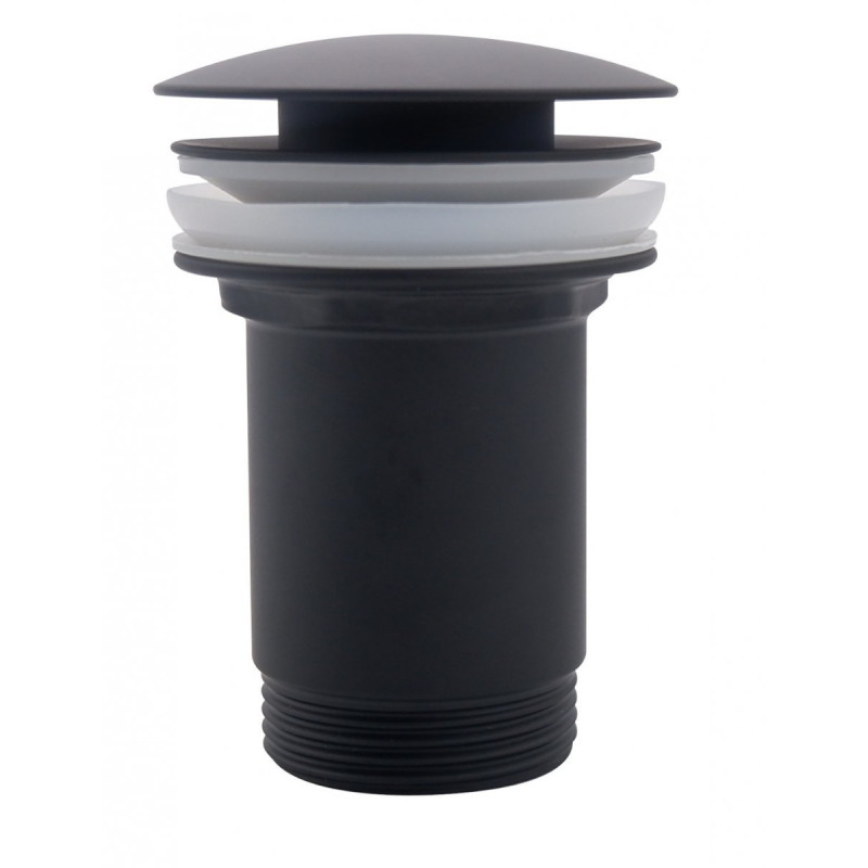 Czarny Syfon Teleskopowy z Przelewem - Oszczędzaj Miejsce w Stylu!