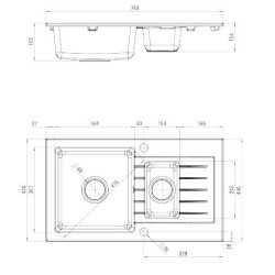 Funkcjonalny Zlewozmywak ZORBA 1,5-komorowy z Praktycznym Ociekaczem – Elegancja i Komfort