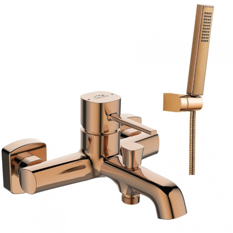 Bateria Czarne Złoto POLA - Stylowy Mieszacz Ścienny Jednouchwytowy z Serwisem Dojazdowym