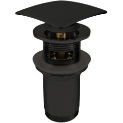 Elegancki Korek Click-Clack do Umywalki i Bidetu w Wykończeniu Nero - Uniwersalny Design