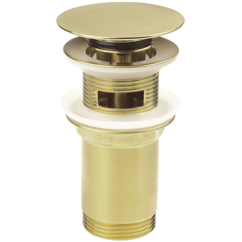 Złoty Korek Click-Clack do Umywalek i Bidetów - Styl Uniwersalny i Nowoczesny