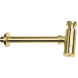 Elegancki Syfon Okrągły Złoto Szczotkowane 32mm - Dekoracyjny i Funkcjonalny