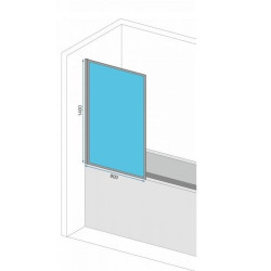 Czarny Parawan Nawanowy Lagos-1 80: Elegancja i Funkcjonalność w Twojej Łazience