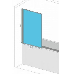 Parawan Prysznicowy GOLD ELEGANCE 80 - Luksusowe Wykończenie Łazienki