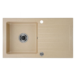 Nowoczesny Zlewozmywak ZORBA 1-komorowy z Praktycznym Ociekaczem - Styl i Funkcjonalność