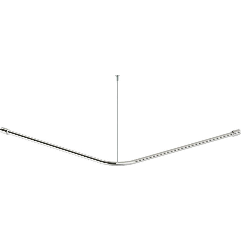 Elegancki Drążek Prysznicowy ze Stali Nierdzewnej 90x90 cm - Polerowany Zestaw Montażowy