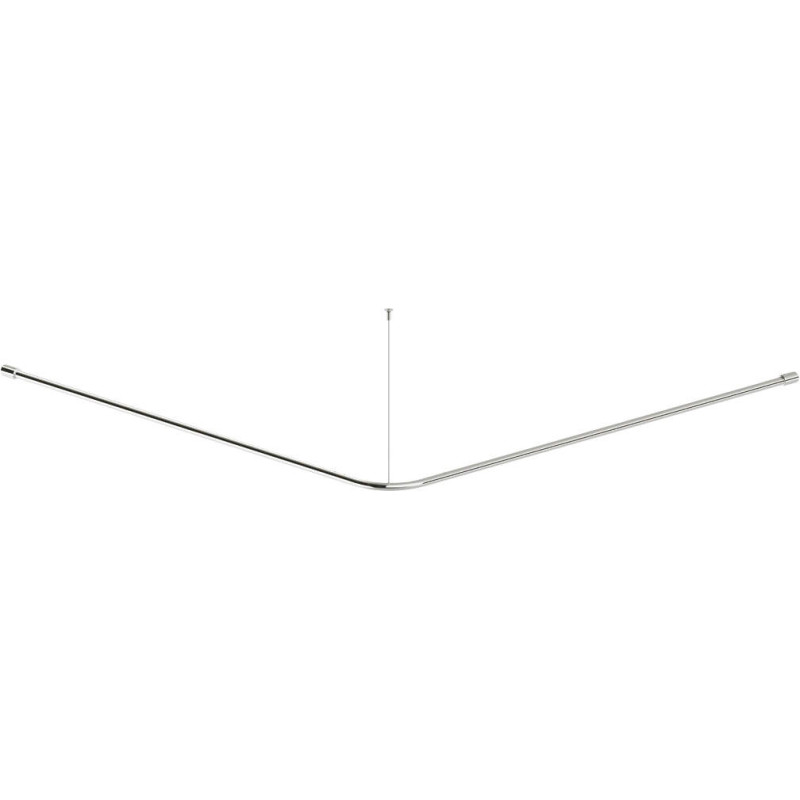 Elegancki Drążek Prysznicowy z Polerowanej Stali Nierdzewnej 1500mm - Zestaw Montażowy w Zestawie