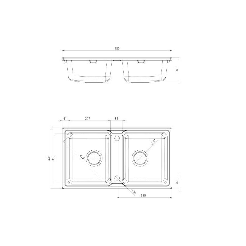 Elegancki Zlewozmywak 2-komorowy ZORBA - Styl i Funkcjonalność w Twojej Kuchni!
