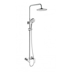 Elegancka deszczownia Dokos z baterią chrom AU-19-B01 – Luksus w Twojej łazience!