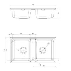 Dwukomorowy Zlewozmywak ZORBA: Styl i Funkcjonalność w Twojej Kuchni