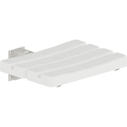 Składane Siedzisko Ścienne Łazienkowe, Białe - Komfort i Styl w Twojej Łazience!