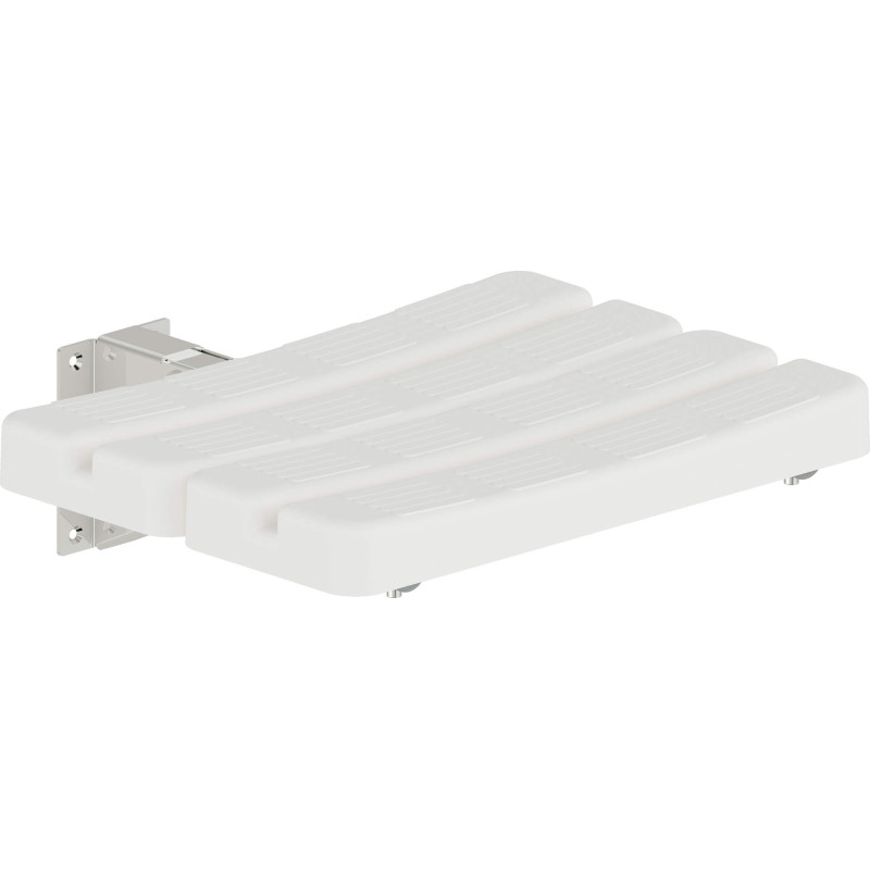 Składane Siedzisko Ścienne Łazienkowe, Białe - Komfort i Styl w Twojej Łazience!