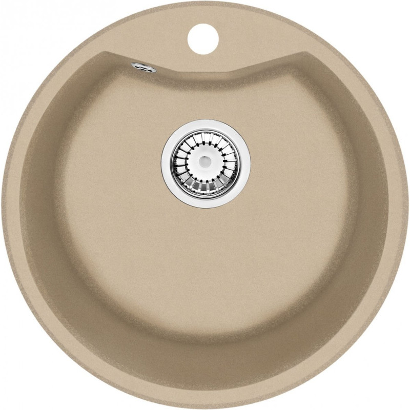 Zlewozmywak Fiesta Solis 1-komorowy z eleganckim kołnierzem - Styl i funkcjonalność w kuchni