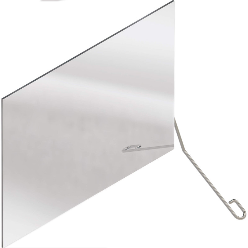 Lustro Łazienkowe Odchylane Premium – Stal Nierdzewna i Szkło, 5 lat gwarancji