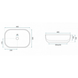 Ekskluzywna Umywalka Livia Grey Matt Nablatowa - Nowoczesny Design