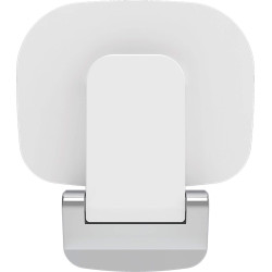 Składane Siedzisko Ścienne ComfortLine Bianco-Chrom, Solidność i Styl w Twojej Łazience