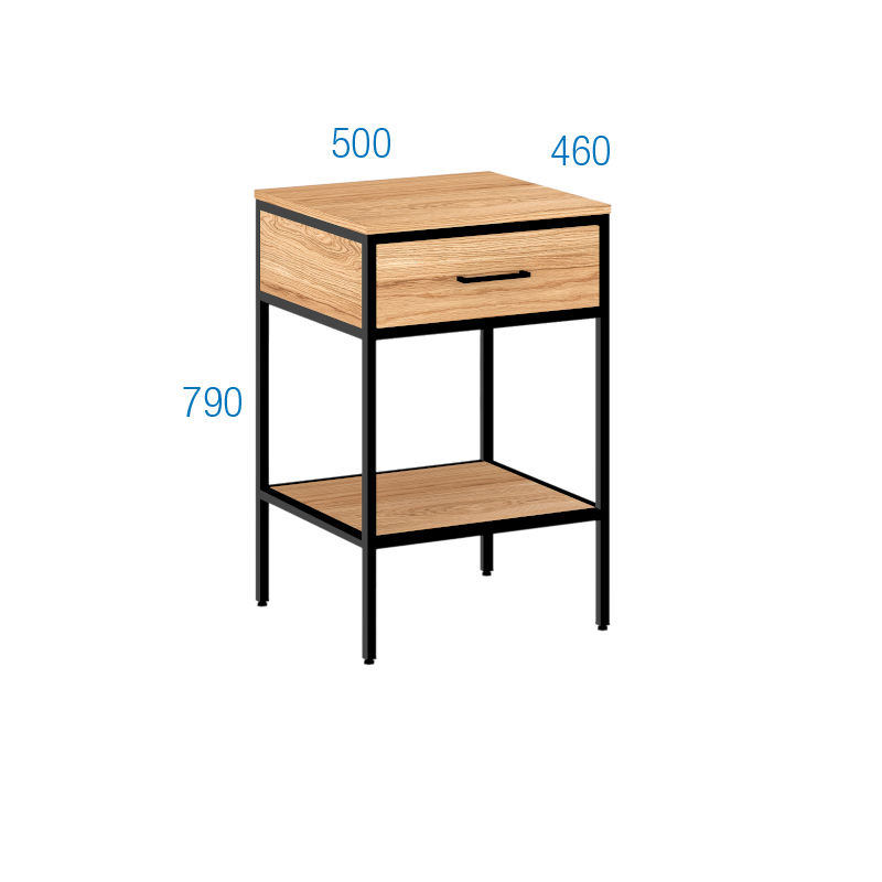 Nowoczesny Zestaw Łazienkowy MODUS: Szafka z Umywalką 50cm, Kran, Syfon + Korek Ozdobny