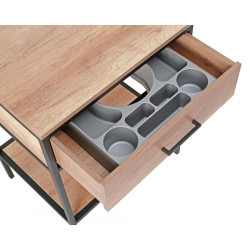 Ekskluzywny Zestaw Loft MODUS: Szafka 60 cm & Umywalka z Baterią i Ozdobnym Syfonem