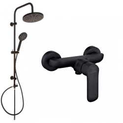 Czarująca bateria natryskowa Siros z deszczownicą - elegancja i relaks w Twojej łazience!