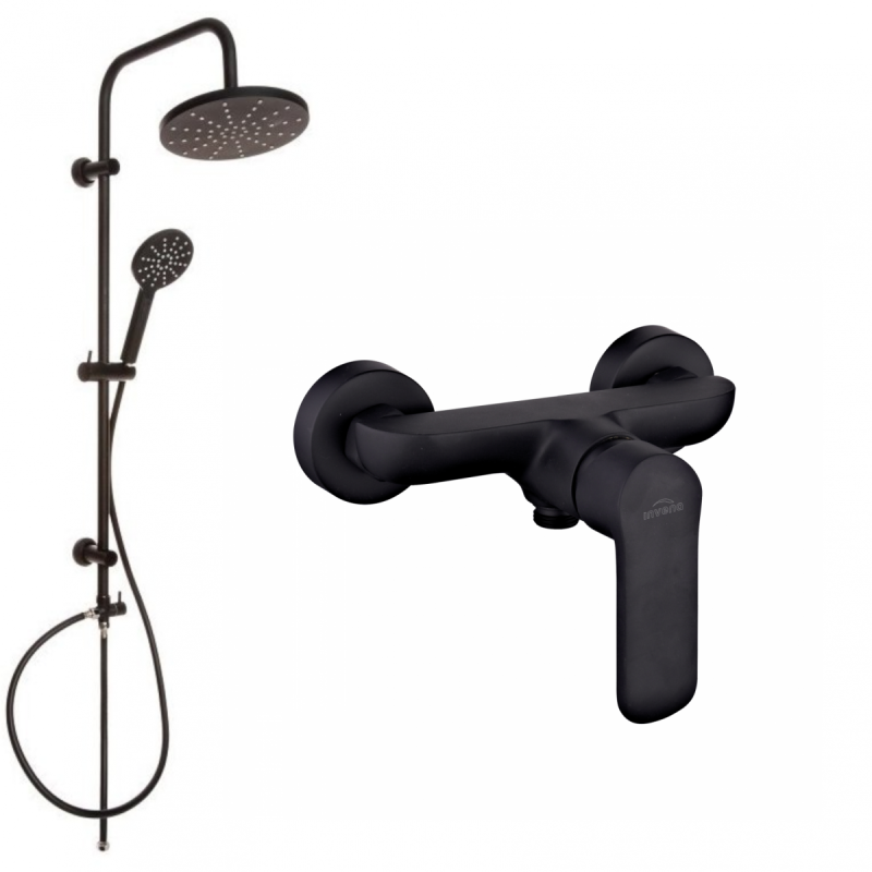 Czarująca bateria natryskowa Siros z deszczownicą - elegancja i relaks w Twojej łazience!