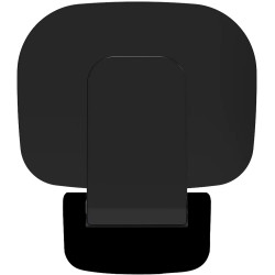 Składane siedzisko ścienne Nero, trwałe i eleganckie, udźwig 130kg, stal 304 i nylon, matowe wykończenie