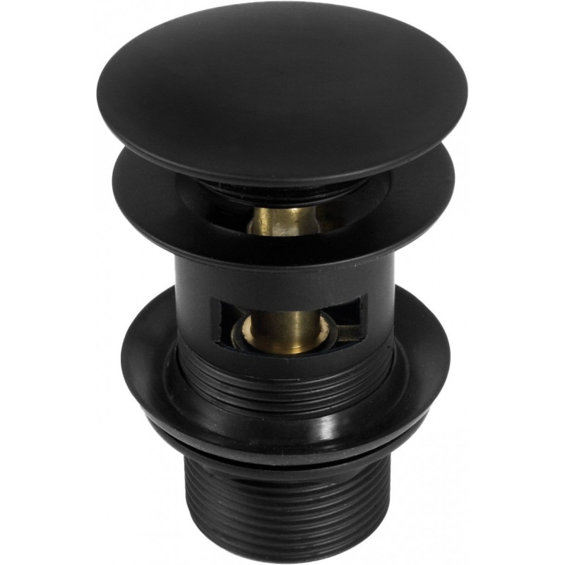 Stylowa czarna bateria Siros z deszczownicą – elegancja i funkcjonalność w Twojej łazience!