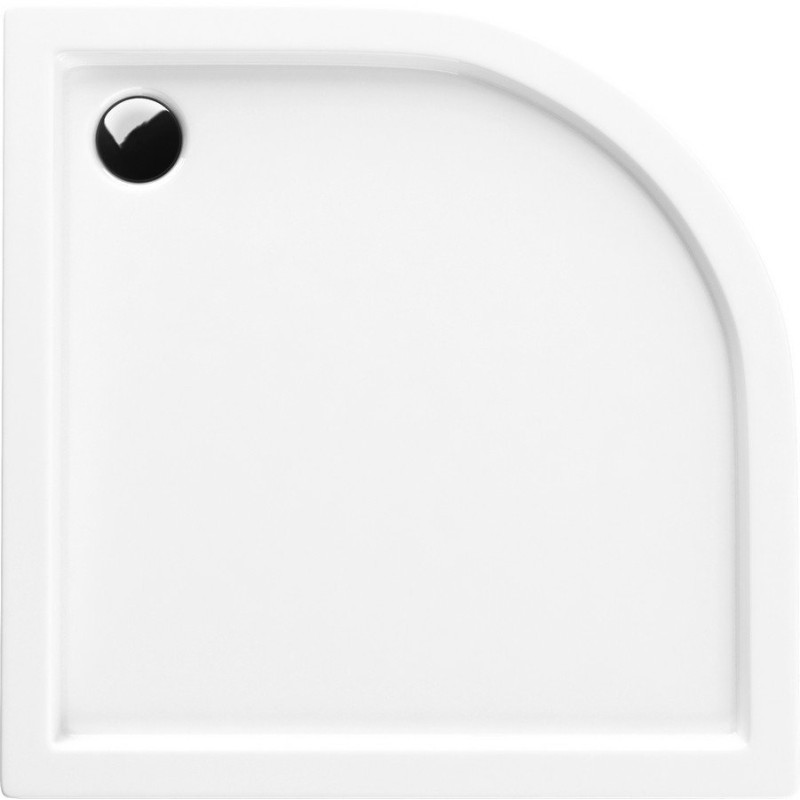 Kompaktowy Brodzik Półokrągły Competia 80x80x14 - Elegancja i Funkcjonalność w Twojej Łazience