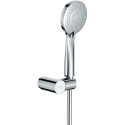 Luksusowy Zestaw Prysznicowy Chromowany z Systemem Anti-Calc i Regulacją Kąta Montażu