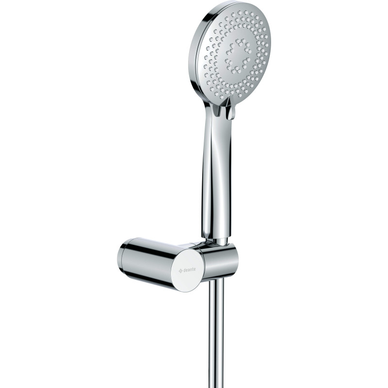 Luksusowy Zestaw Prysznicowy Chromowany z Systemem Anti-Calc i Regulacją Kąta Montażu