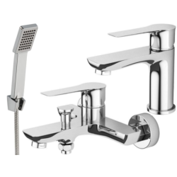 Zestaw Łazienkowy Raila & Orca: Luksusowa Bateria Wannowa z Natryskiem i Umywalką