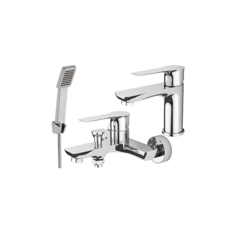 Zestaw Łazienkowy Raila & Orca: Luksusowa Bateria Wannowa z Natryskiem i Umywalką