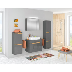 Elegancka Półka Ścienna INES Antracyt - Styl i Funkcjonalność w Twoim Wnętrzu