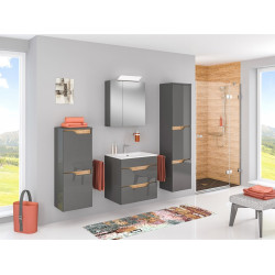 Stylowa Szafka Wisząca INES 60 cm w Antracycie - Nowoczesny Design!