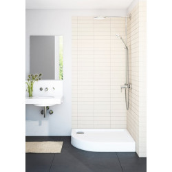 Kompaktowy Brodzik Półokrągły 90x90x14 Competia - Wygoda i Styl w Twojej Łazience!