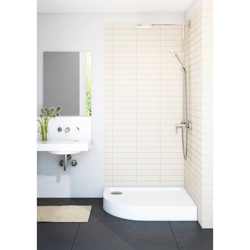 Kompaktowy Brodzik Półokrągły 90x90x14 Competia - Wygoda i Styl w Twojej Łazience!