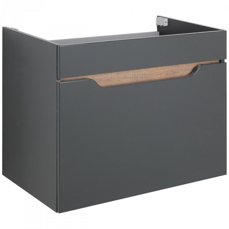 Elegancka Szafka INES 80 cm Antracytowa - Styl i Funkcjonalność w Twojej Kuchni