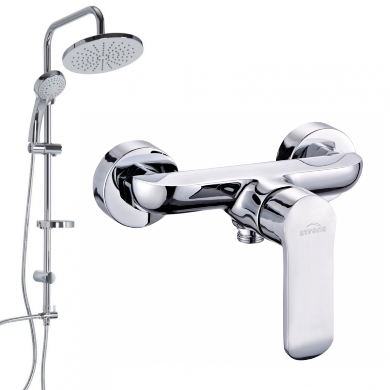 Luksusowy zestaw prysznicowy Siros chrom z deszczownicą dla Twojej łazienki