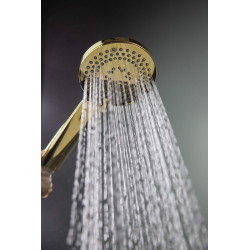 Złota Słuchawka Prysznicowa 3w1 z Hydromasażem - Luksus i Relaks w Twojej Łazience!
