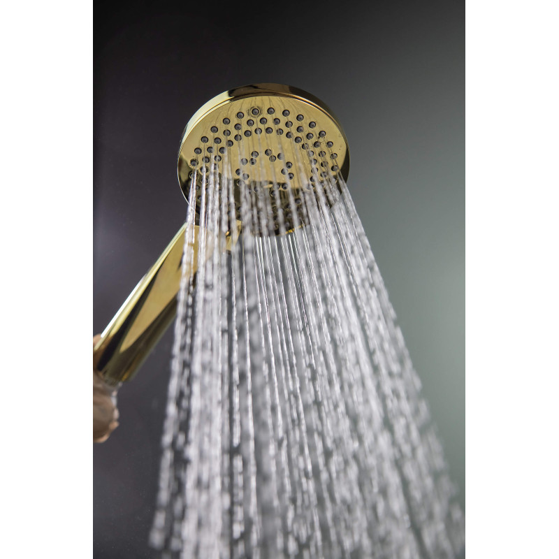 Złota Słuchawka Prysznicowa 3w1 z Hydromasażem - Luksus i Relaks w Twojej Łazience!