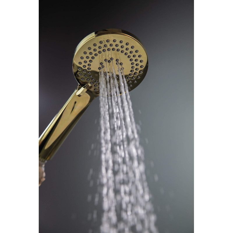 Złota Słuchawka Prysznicowa 3w1 z Hydromasażem - Luksus i Relaks w Twojej Łazience!