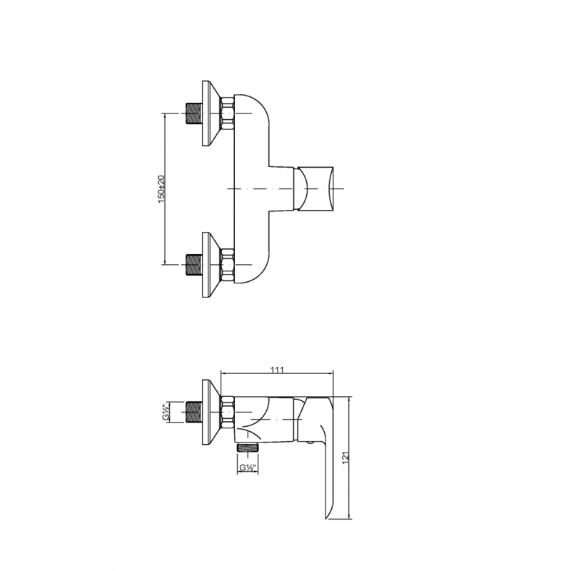 Luksusowy zestaw prysznicowy Siros chrom z deszczownicą dla Twojej łazienki