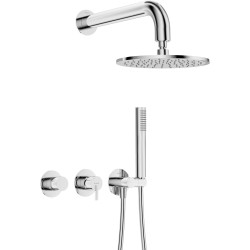 Podtynkowy Zestaw Prysznicowy Premium z Okrągłą Głowicą i Baterią Jednouchwytową