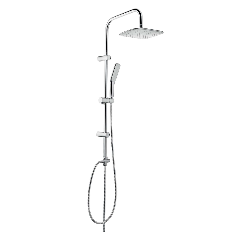 Luksusowy Zestaw Prysznicowy Dokos Exe Chrom/Biały - Model AU-19-001