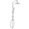 Luksusowy Zestaw Prysznicowy Dokos Exe Chrom/Biały - Model AU-19-001