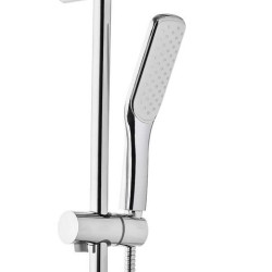 Luksusowy Zestaw Prysznicowy Dokos Exe Chrom/Biały - Model AU-19-001